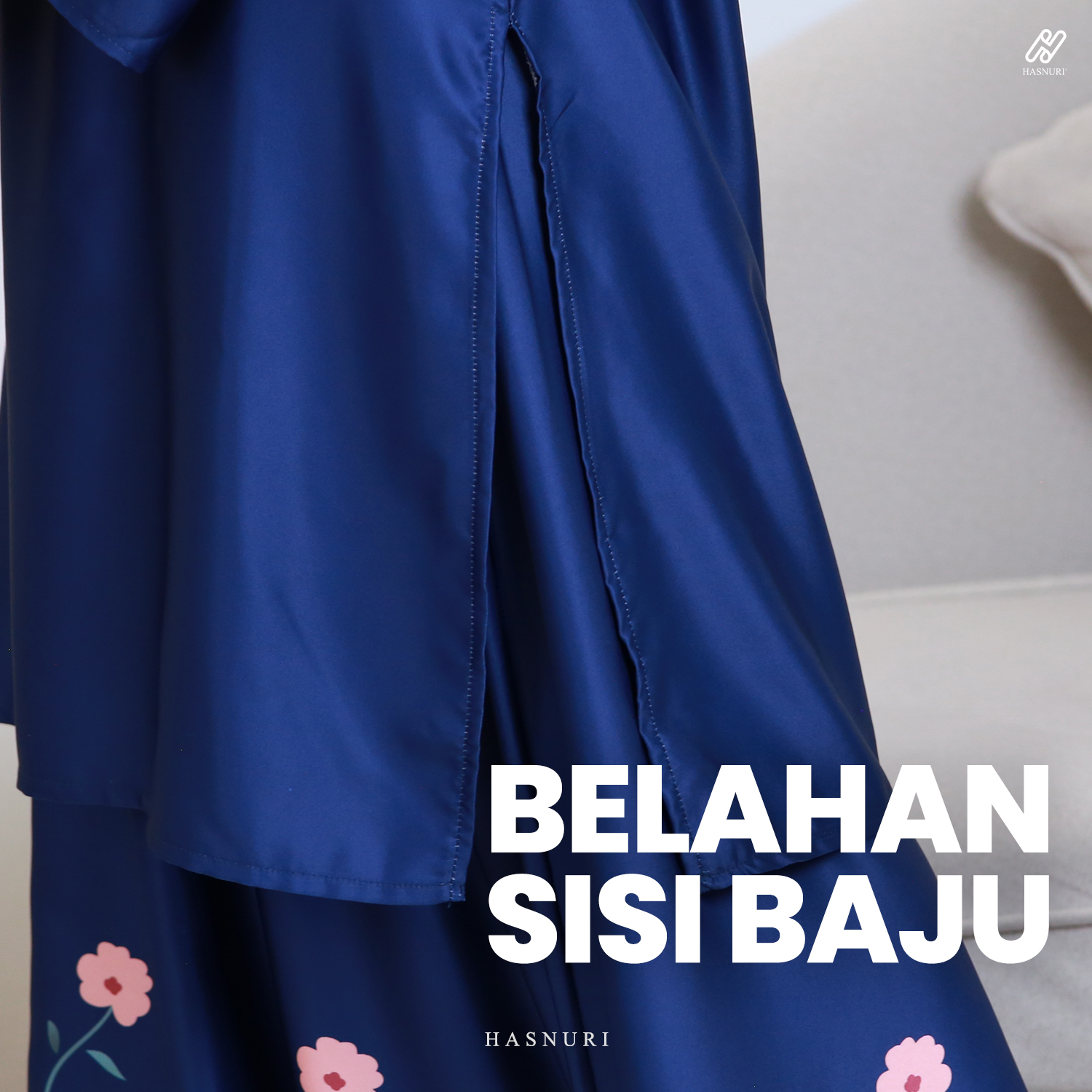 Kurung Princess Aireen Kids - Navy Blue