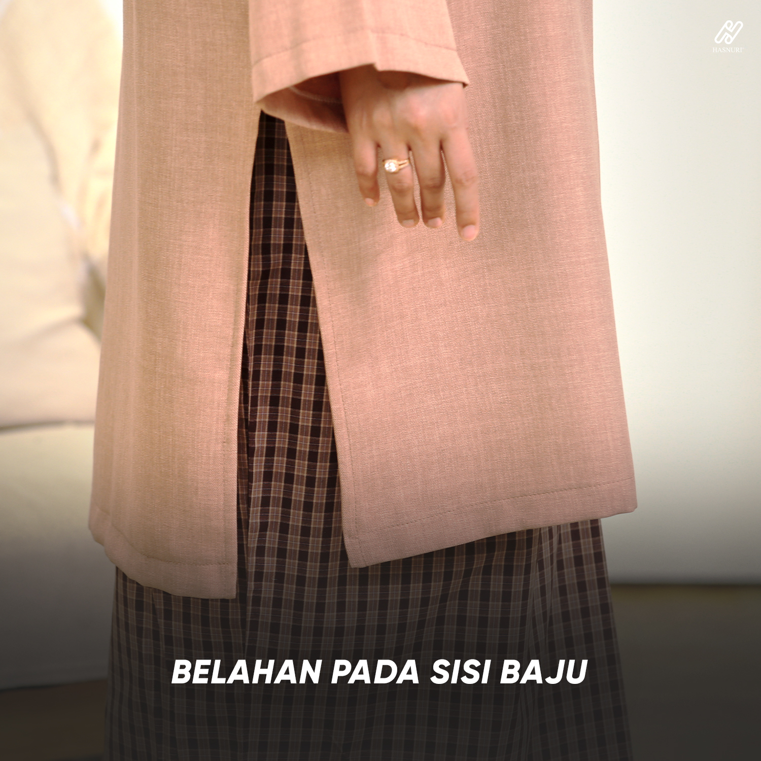 Kurung Seruni - Black Grey