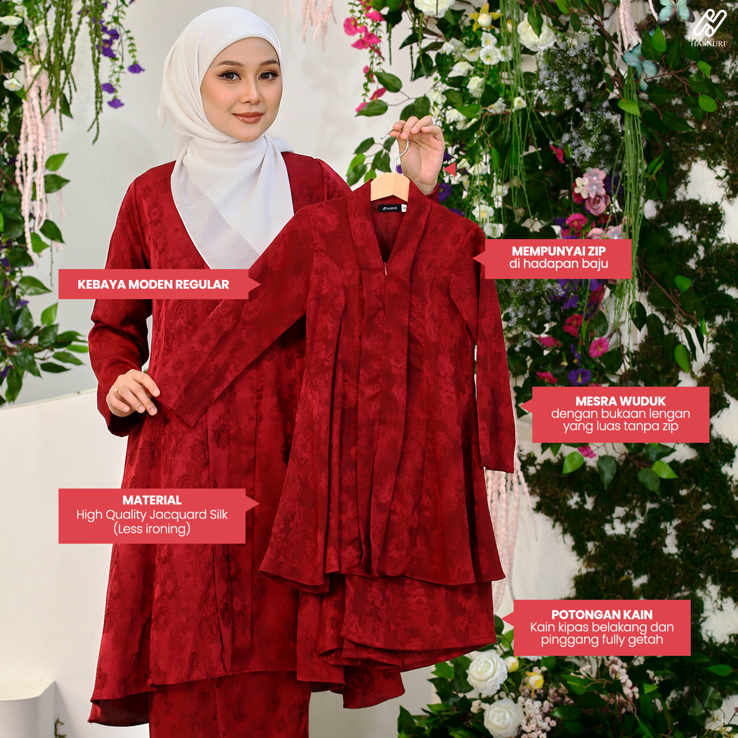 Kebaya Lunara Kids - Vanilla