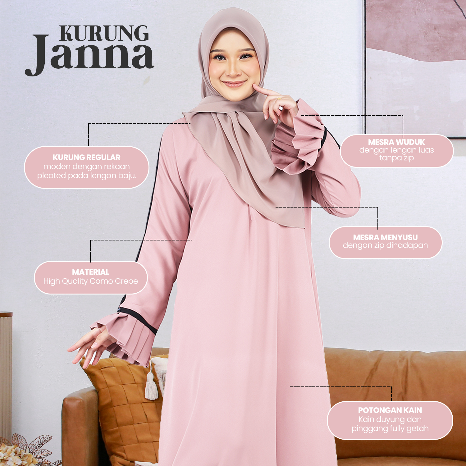 Kurung Janna - Mustard
