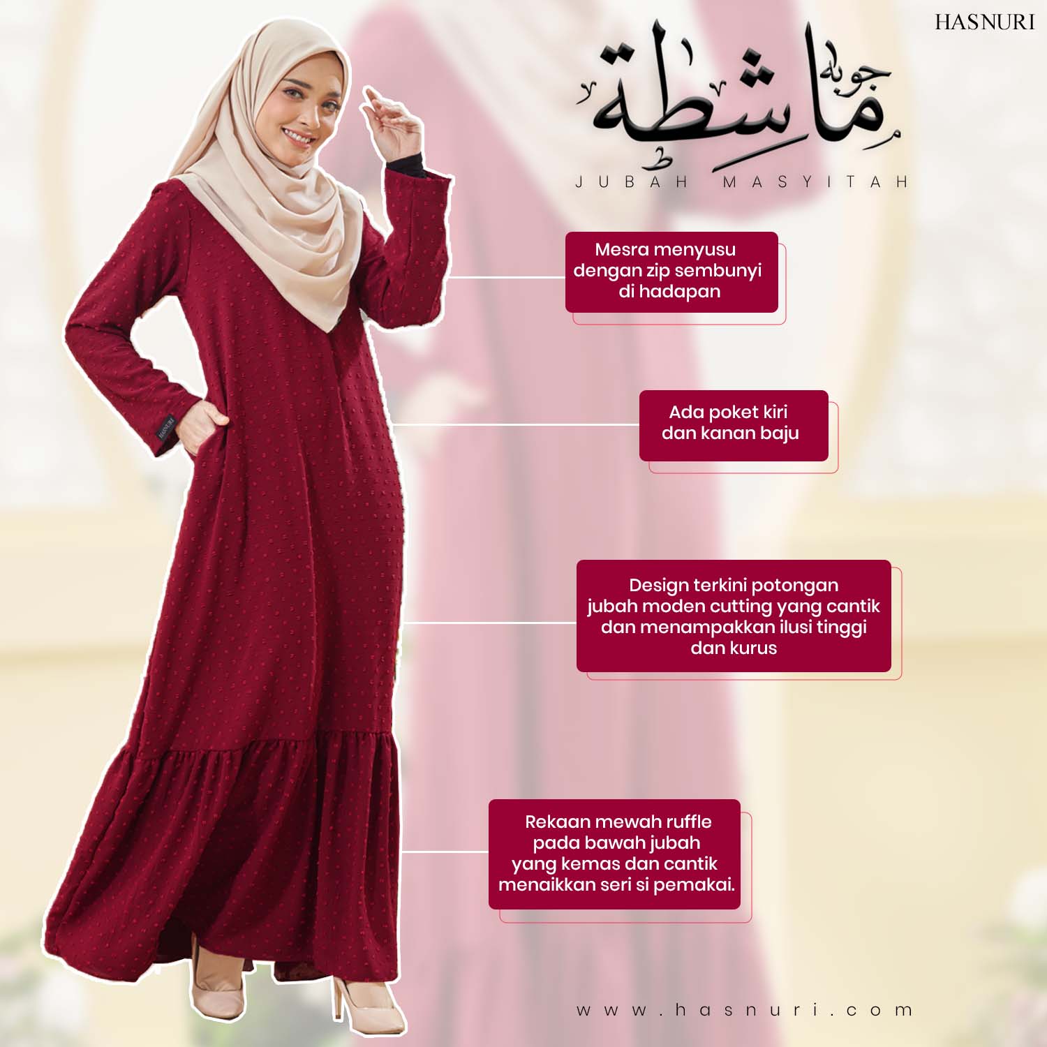 Jubah Masyitah - Light Green