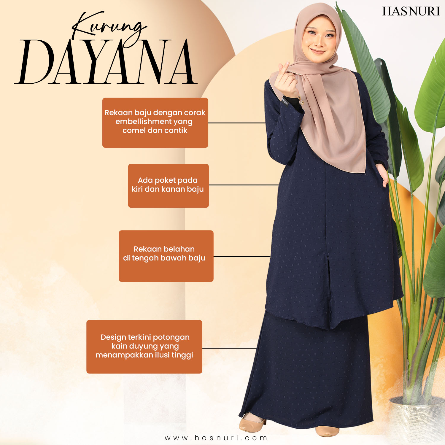 Kurung Dayana - Soft Grey