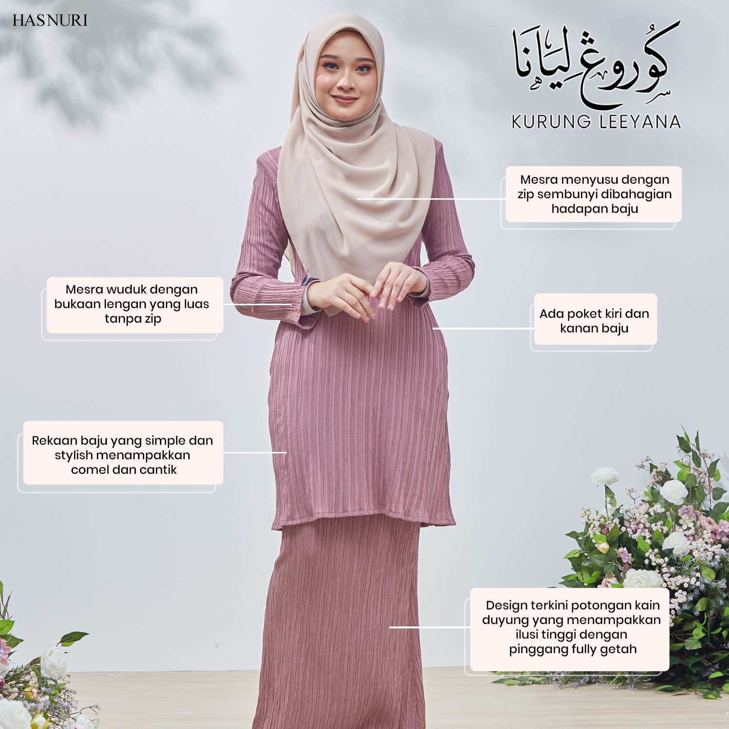 Kurung Leeyana - Butter Yellow