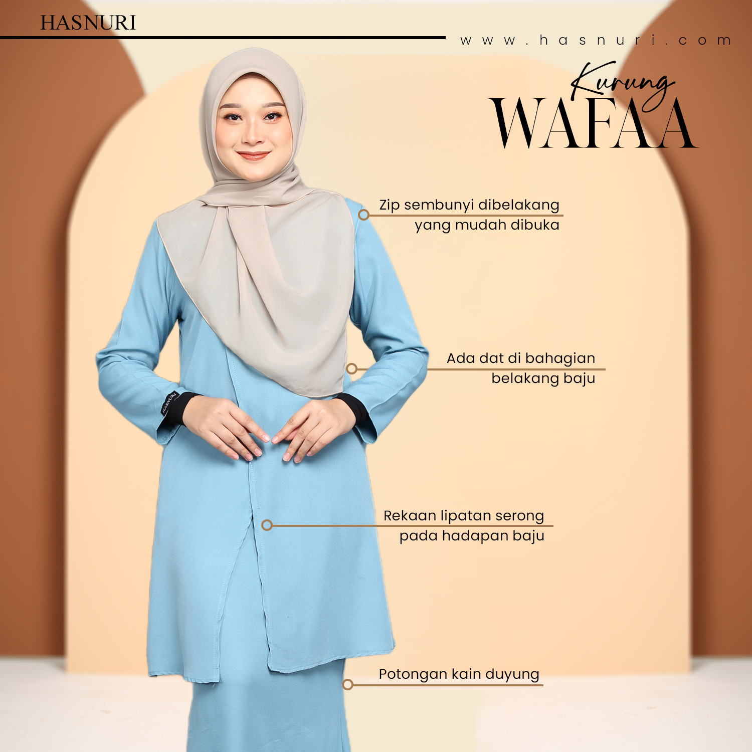 Kurung Wafaa - Mangosteen