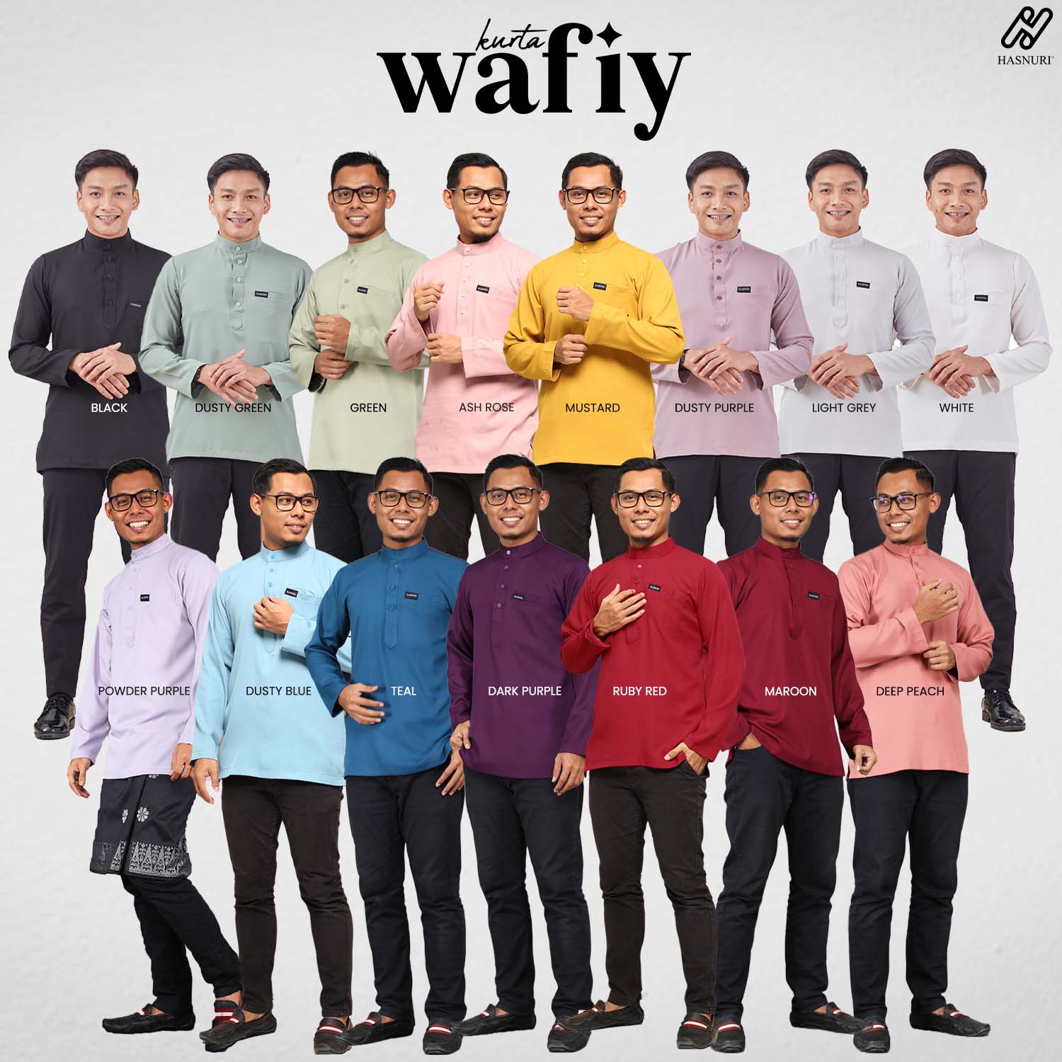 Kurta Wafiy - Ash Rose