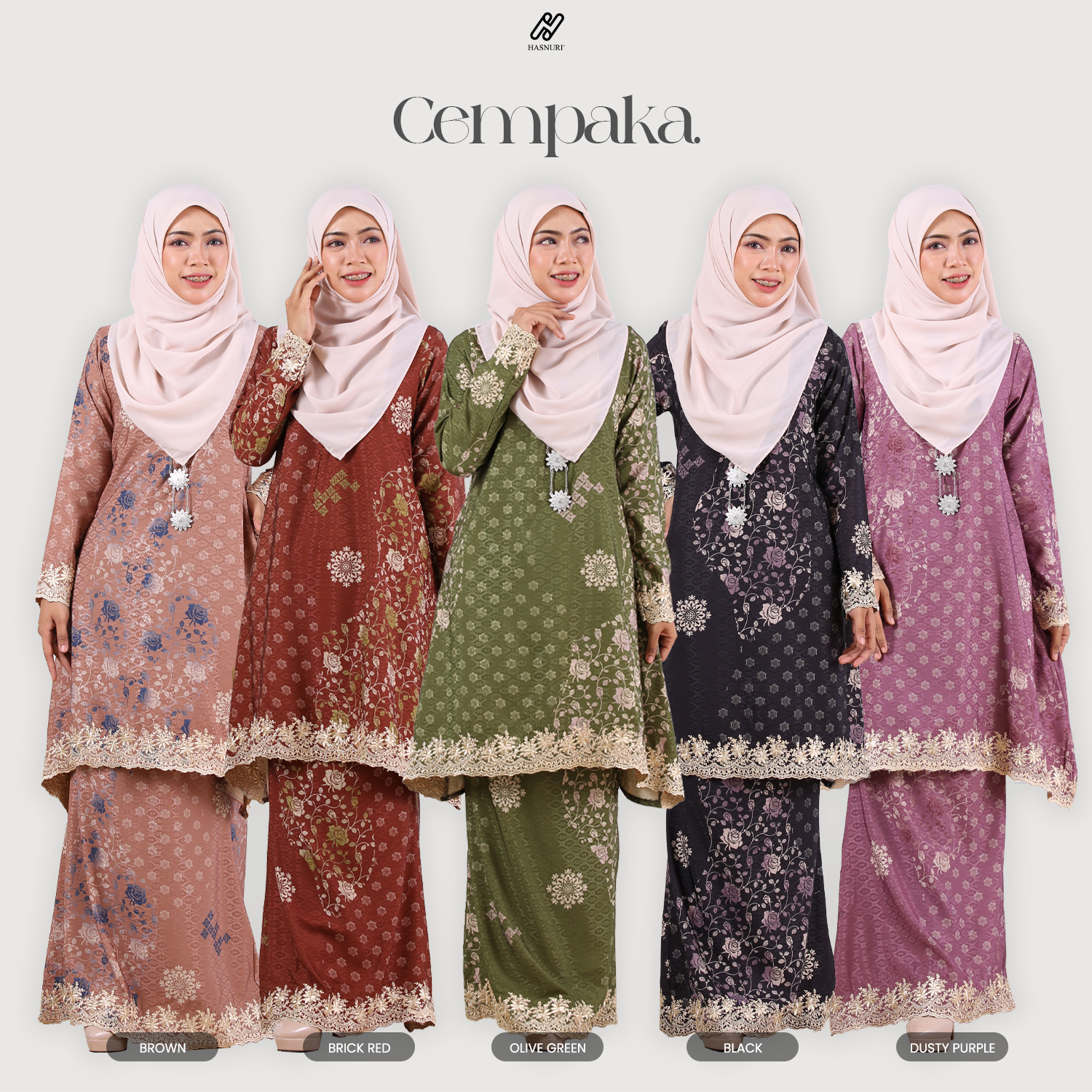 Kurung Cempaka Kids - Black