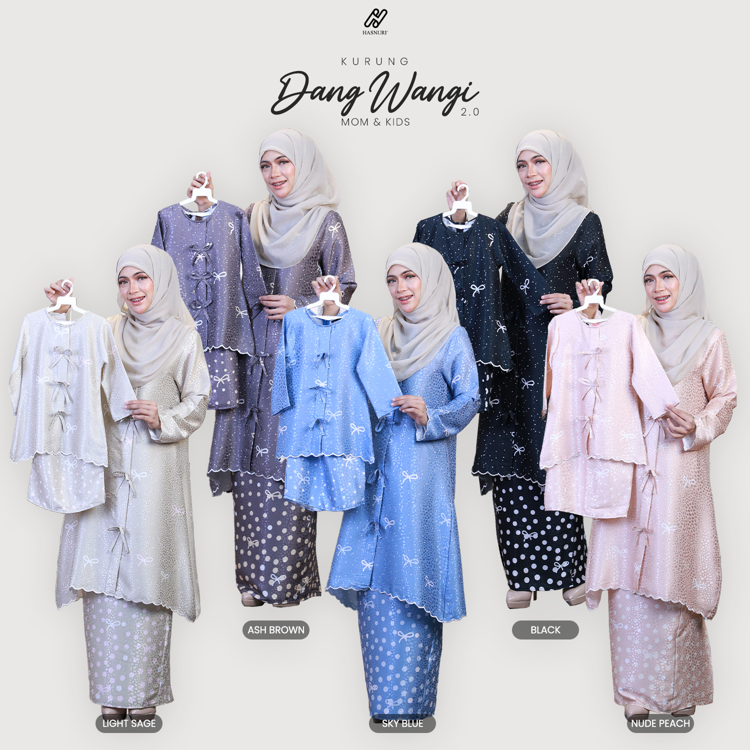 Kurung Dang Wangi Kids 2.0 - Light Sage