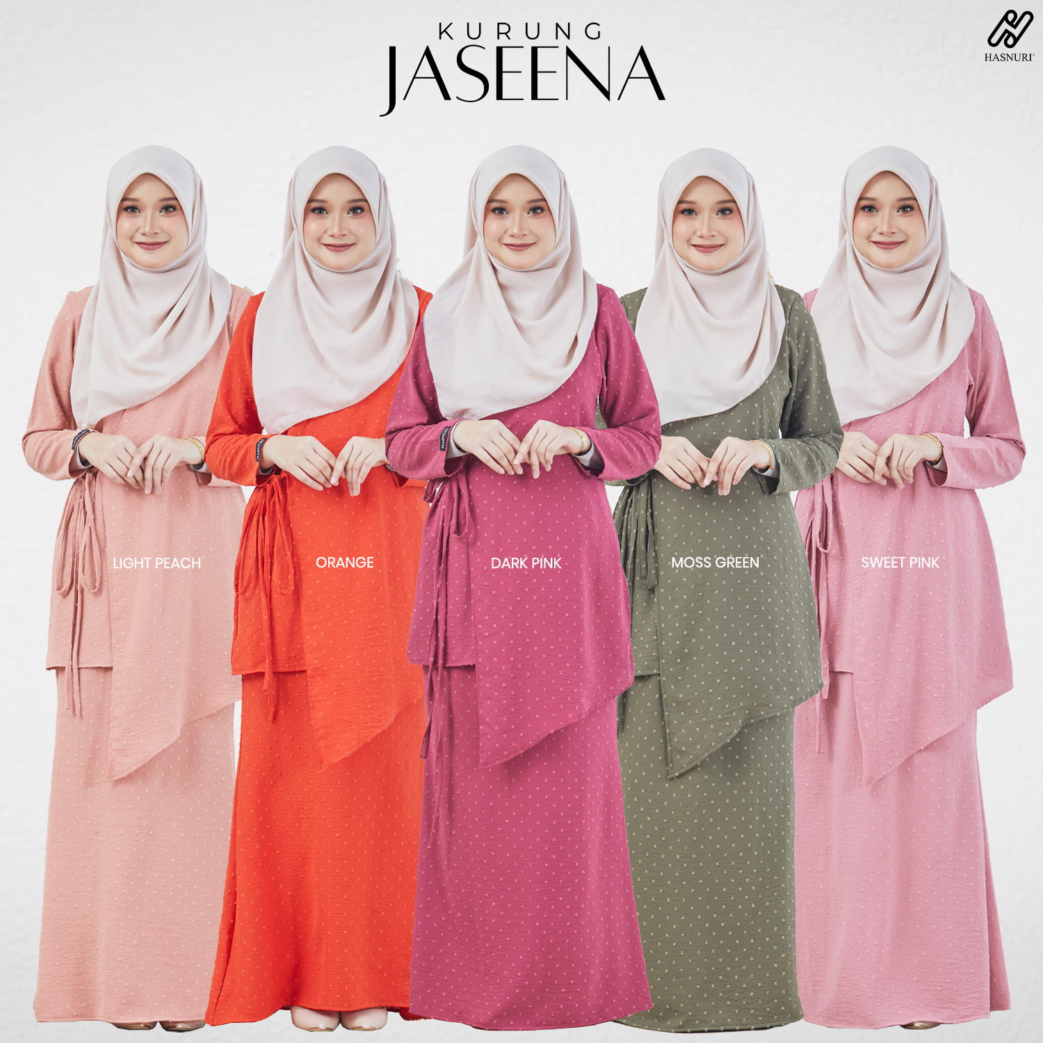 Kurung Jaseena - Orange