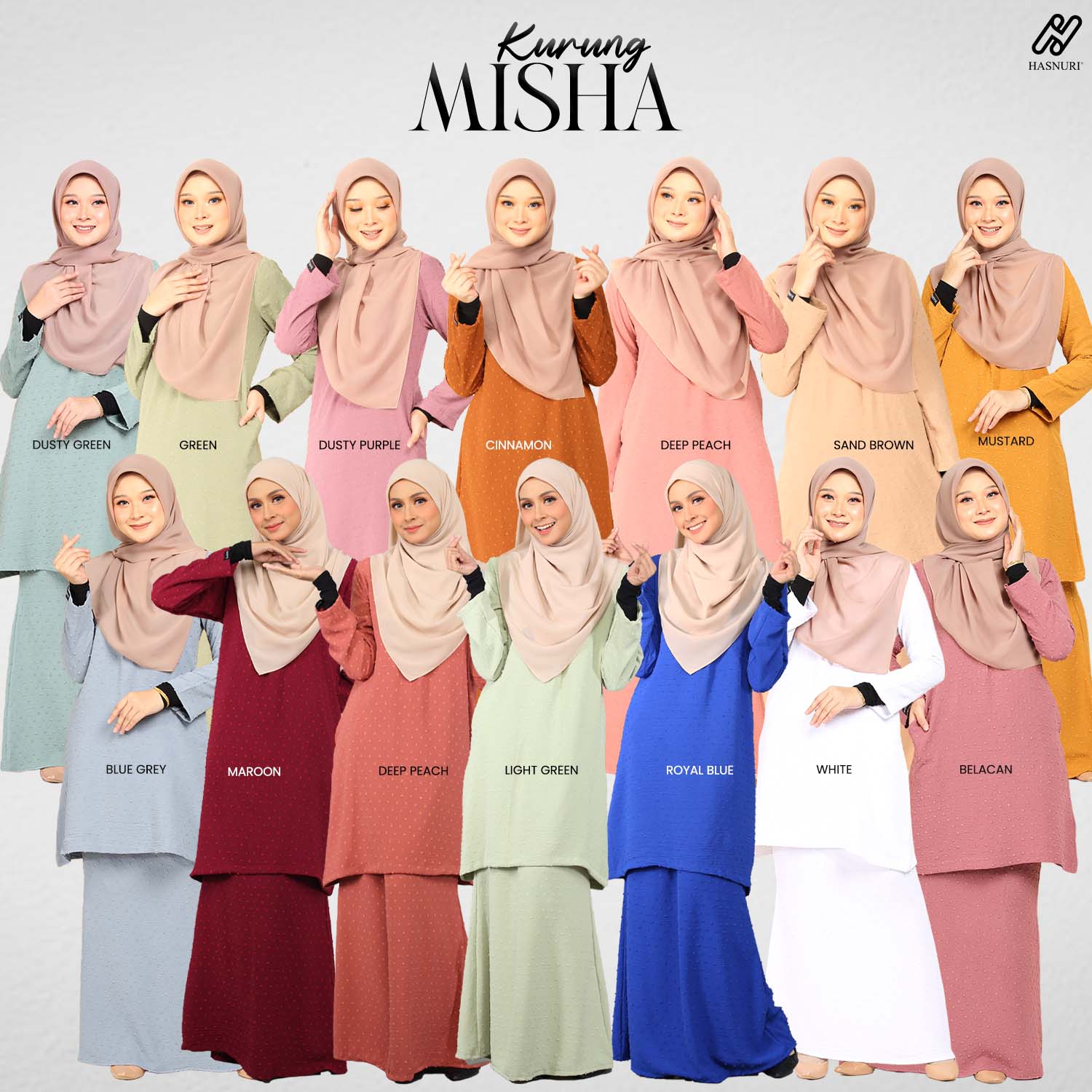 Kurung Misha - Royal Blue