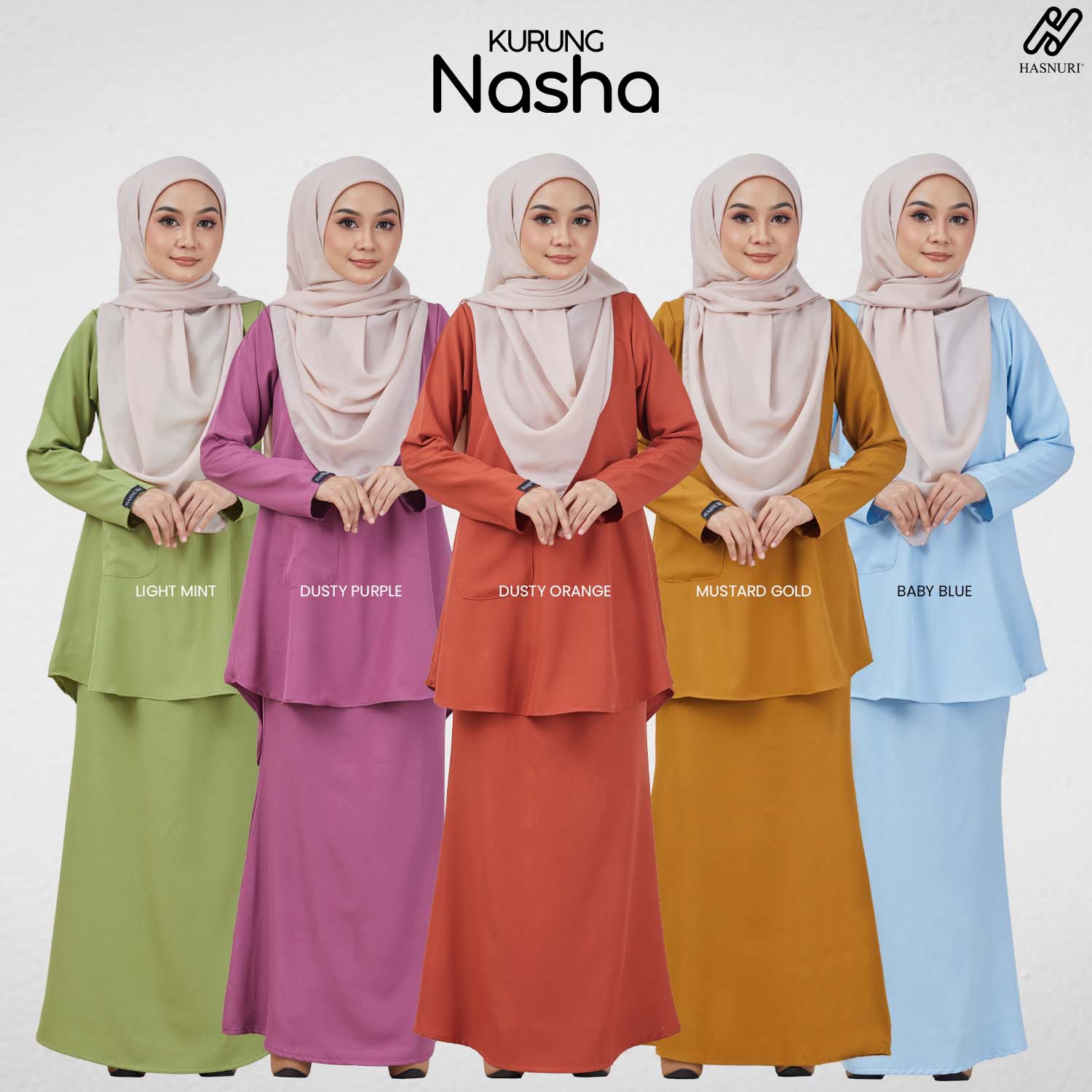 Kurung Nasha - Mustard Gold