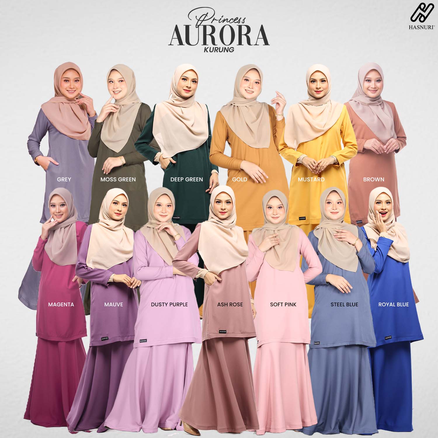 Kurung Princess Aurora - Magenta