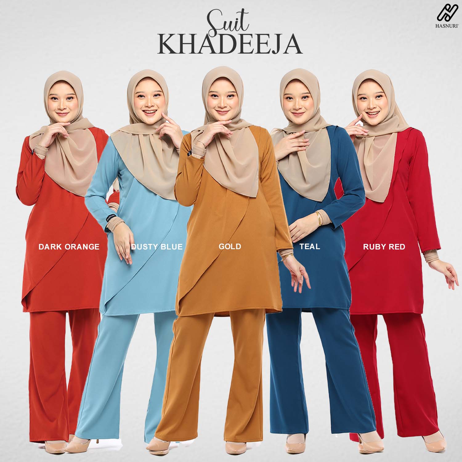 Suit Khadeeja - Dark Orange
