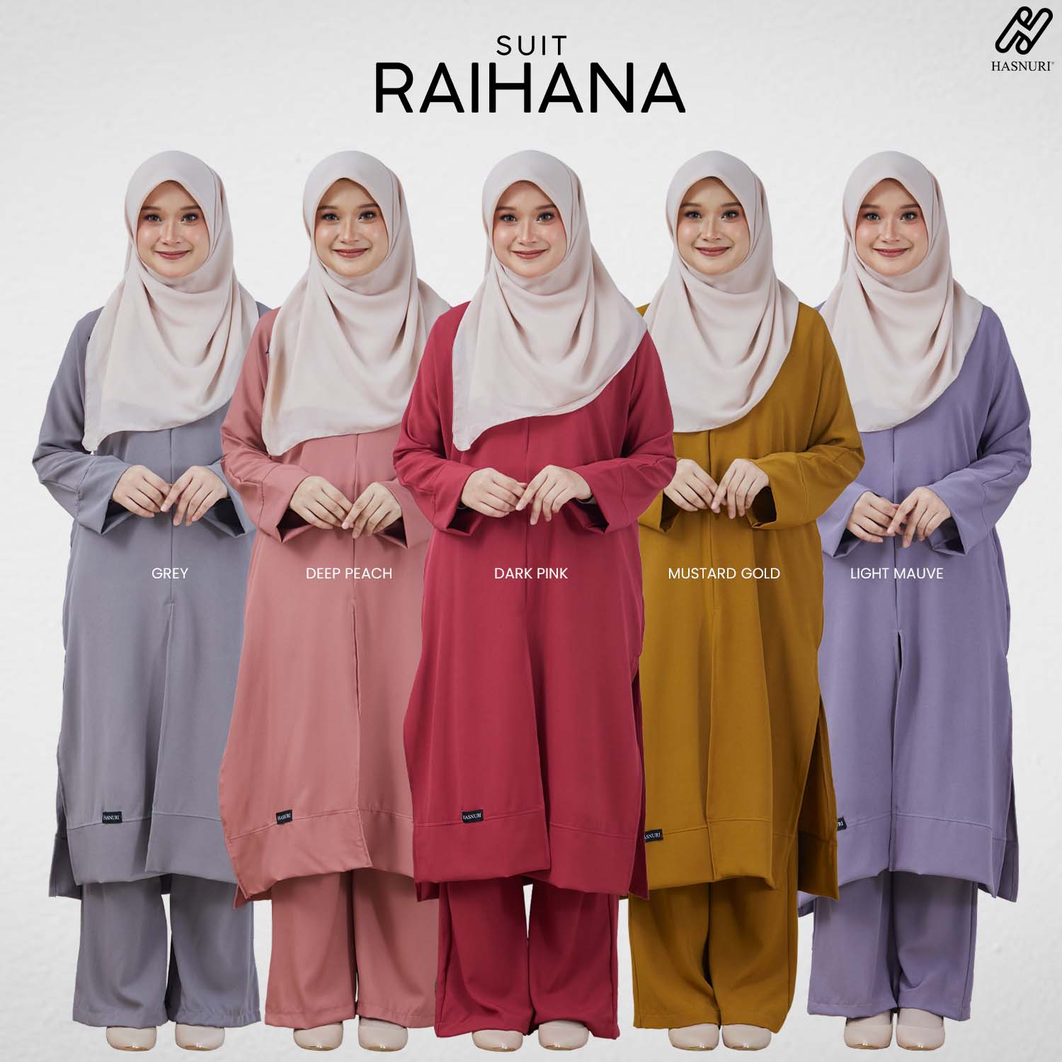 Suit Raihana - Dark Pink