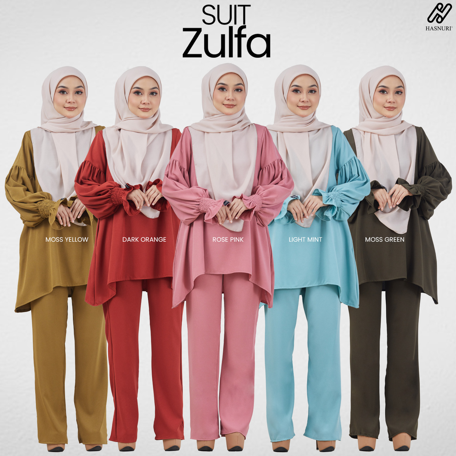 Suit Zulfa - Light Mint