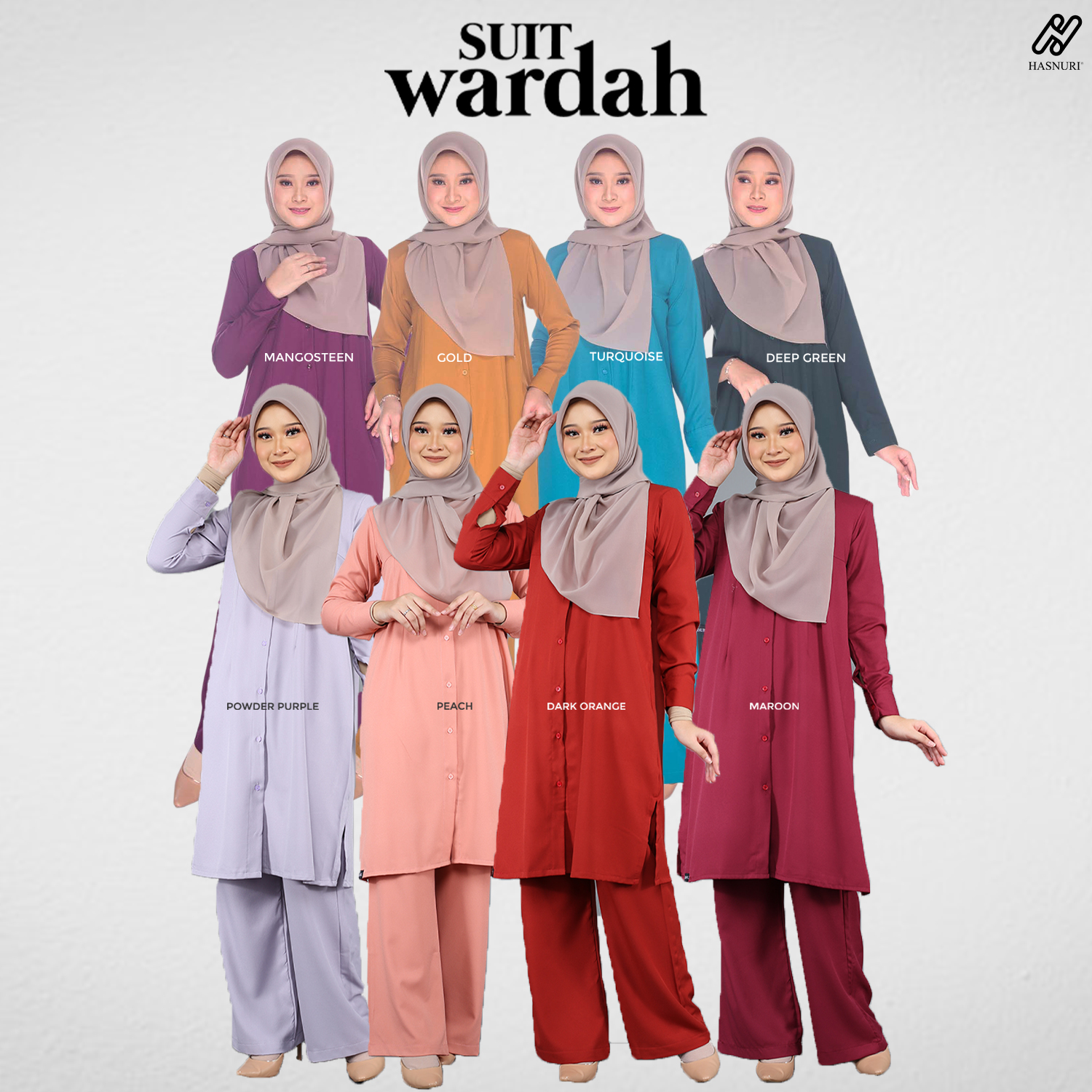 Suit Wardah - Peach