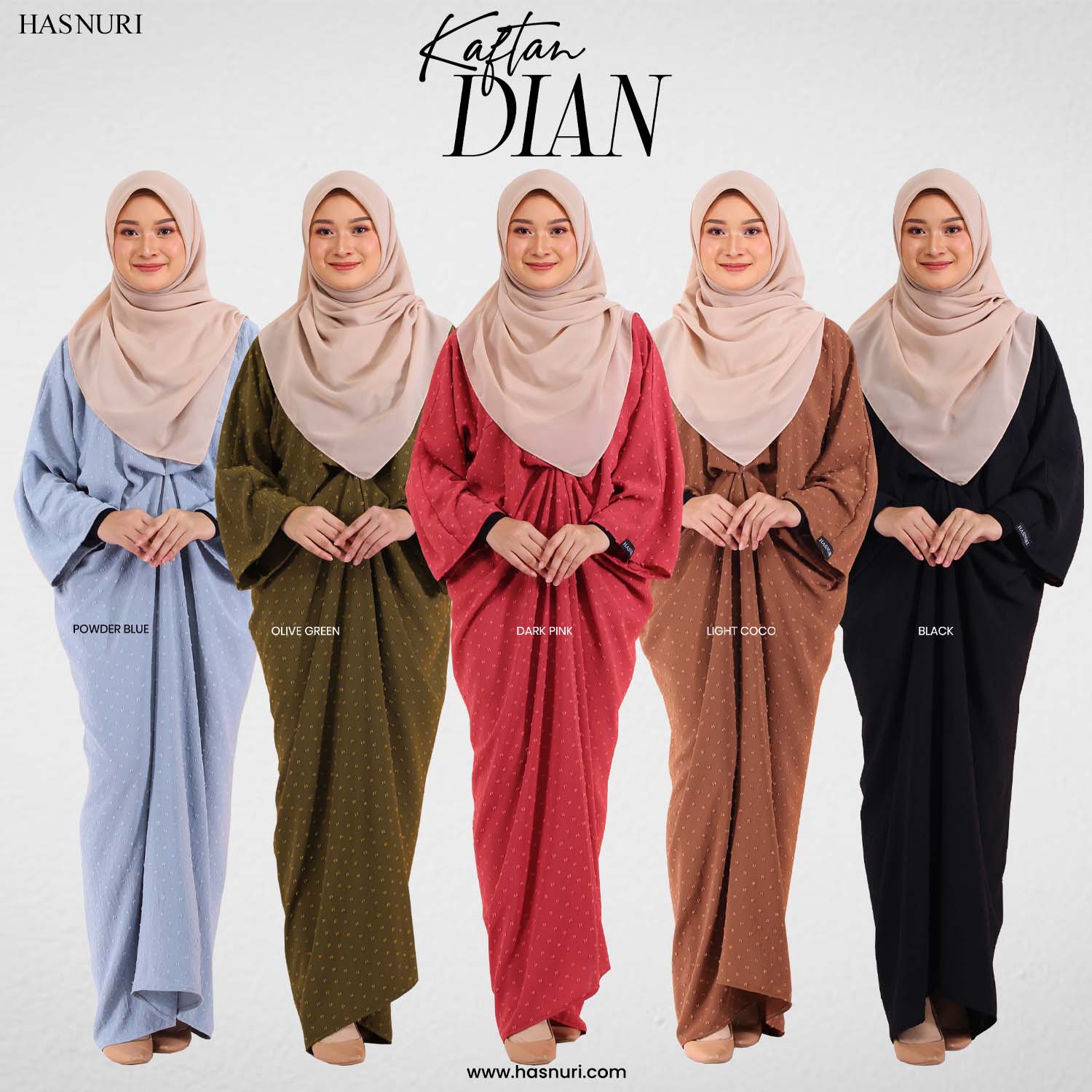 Kaftan Dian - Dark Pink