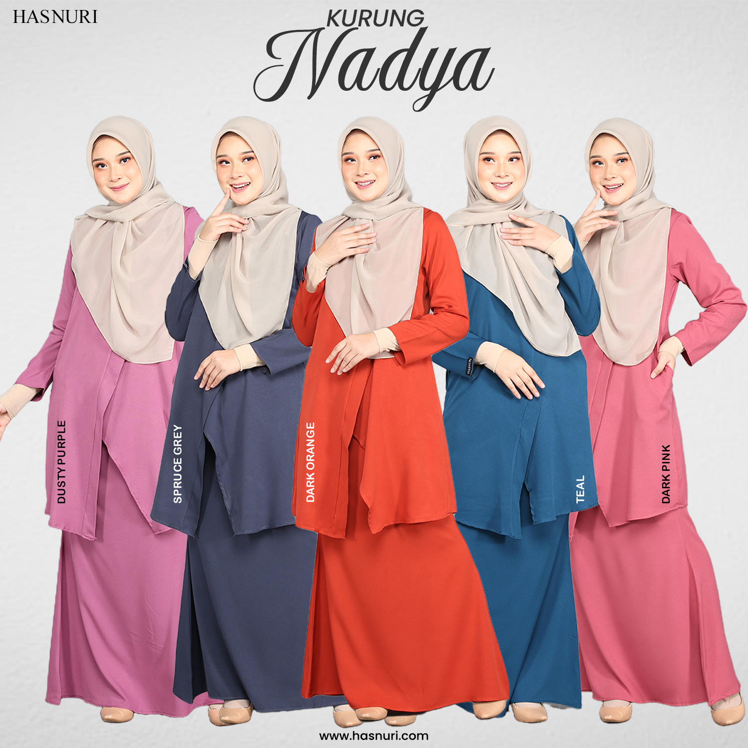 Kurung Nadya - Dusty Purple