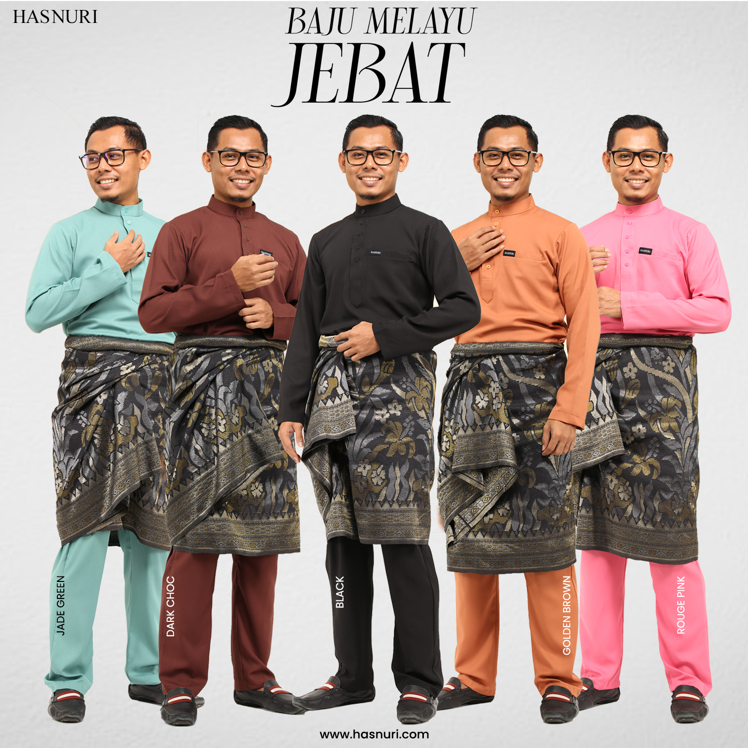Baju Melayu Jebat - Deep Peach