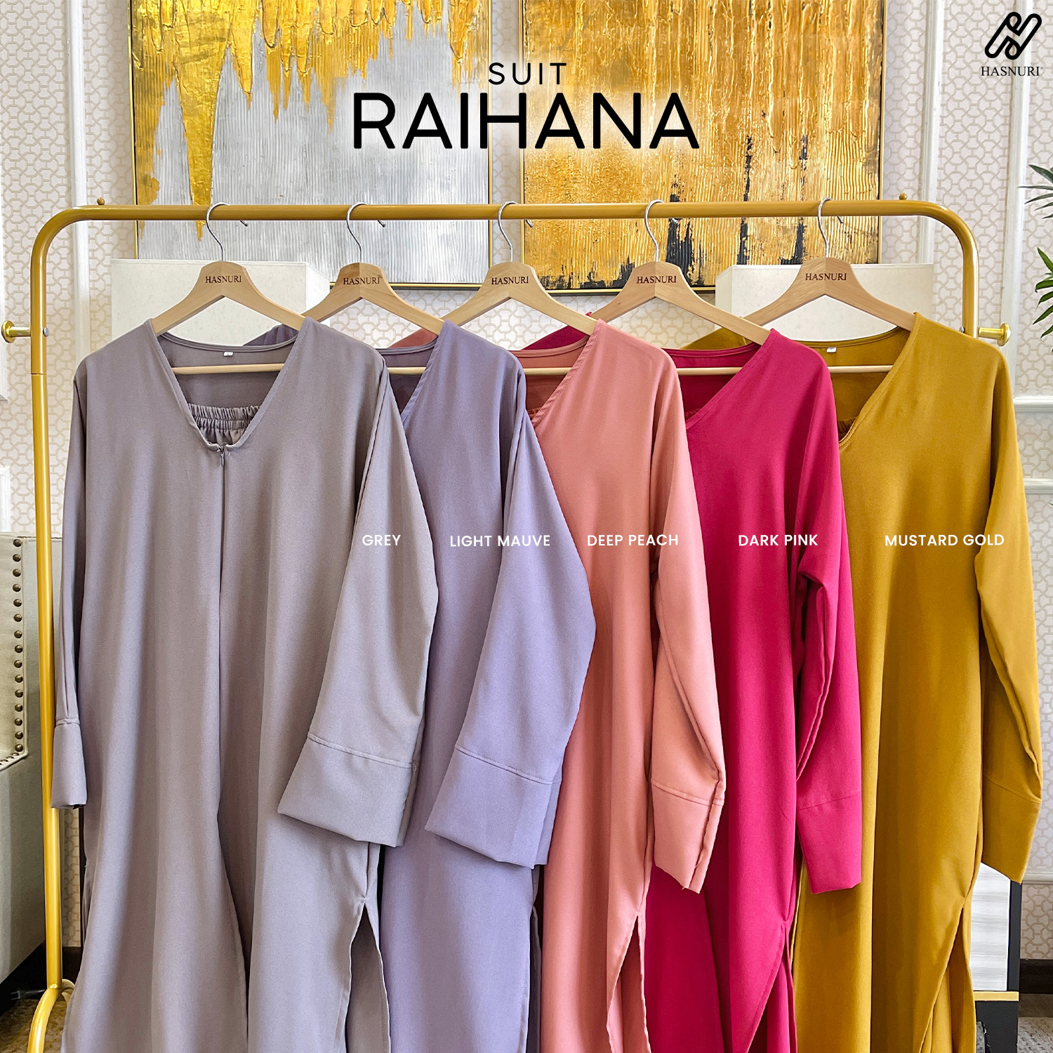 Suit Raihana - Dark Pink
