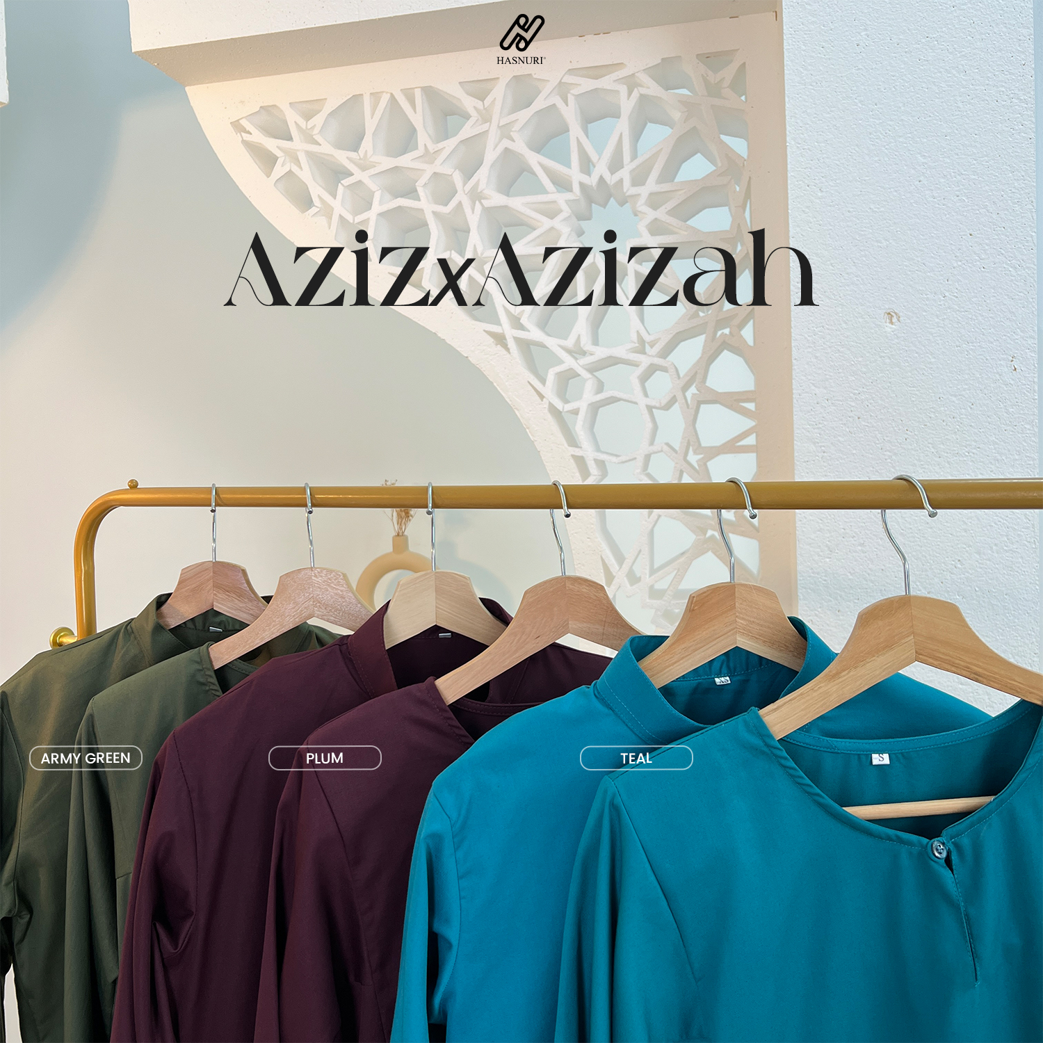 Kurung Azizah - Turquoise