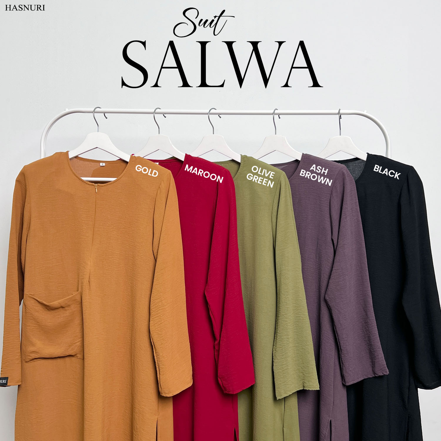 Suit Salwa - Ash Brown