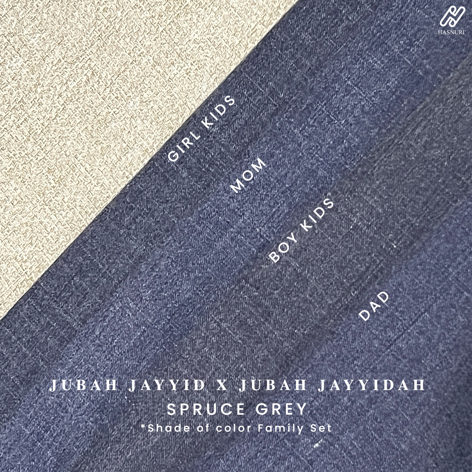 Jubah Jayyid Kids - Spruce Grey