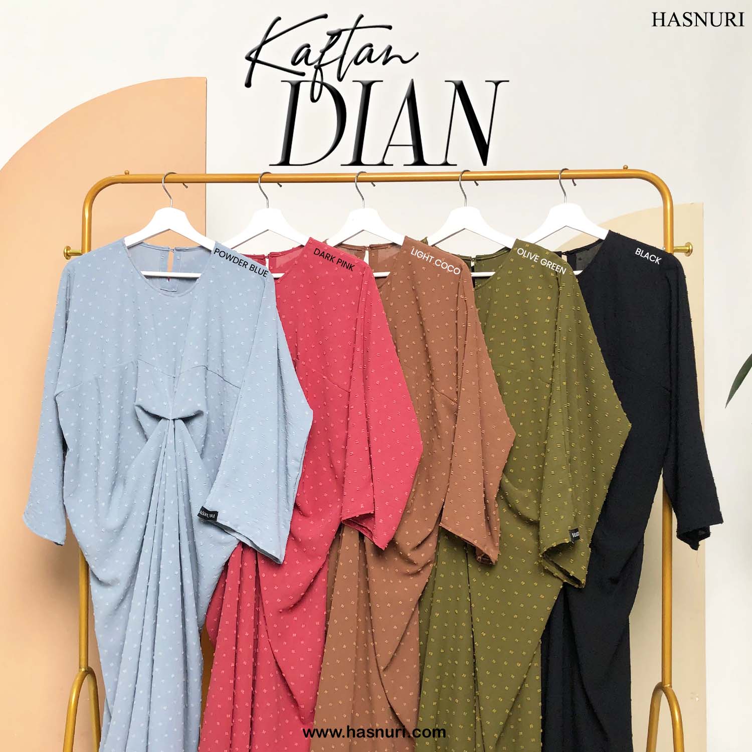 Kaftan Dian - Light Coco