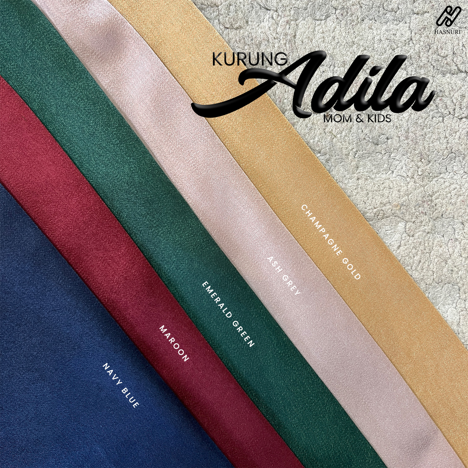 Kurung Adila Kids - Champagne Gold