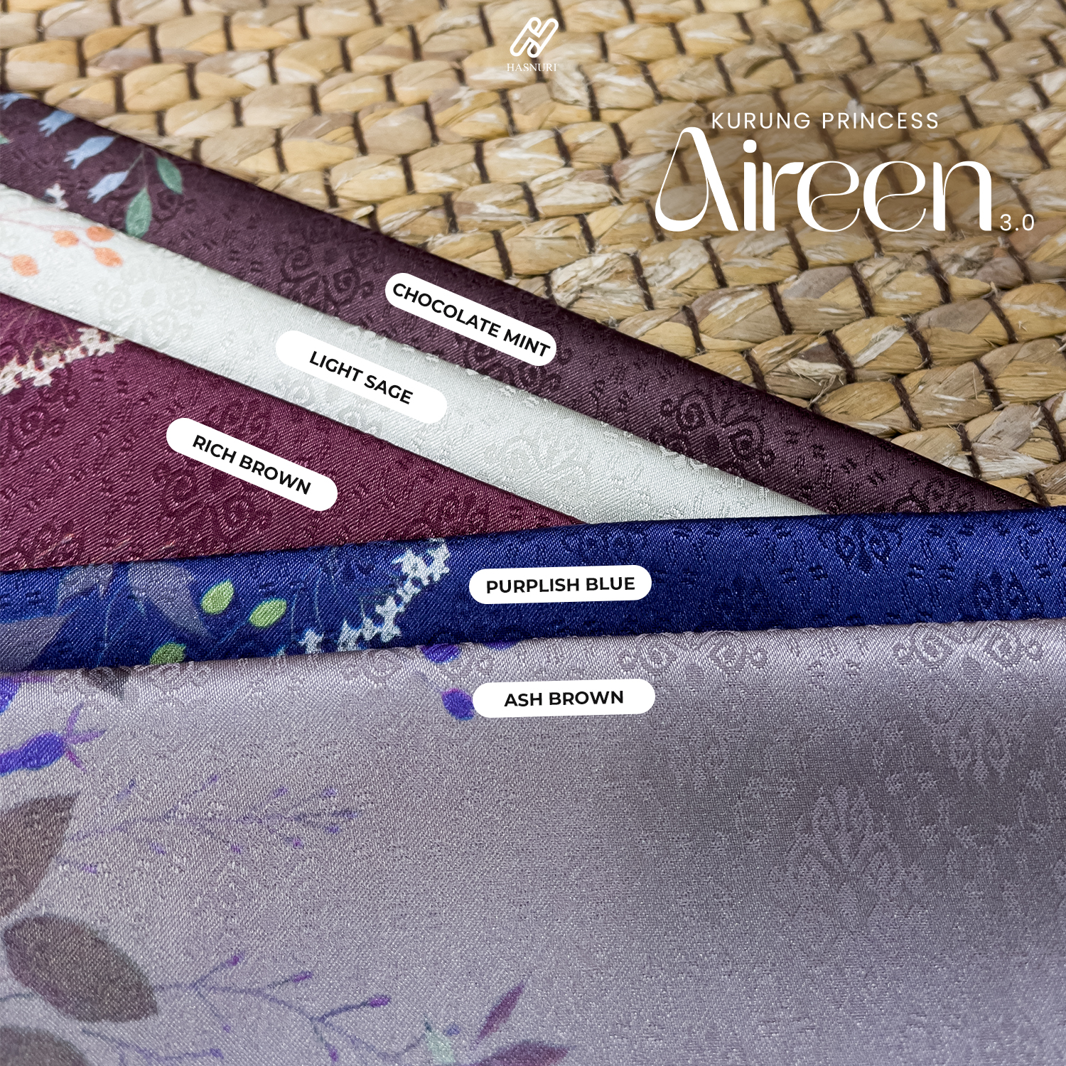 Kurung Princess Aireen 3.0 - Light Sage