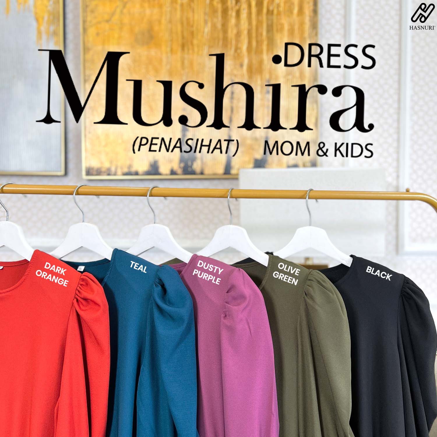Dress Mushira Kids - Dusty Purple