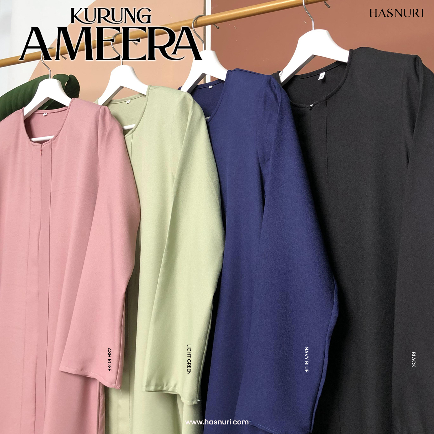 Kurung Ameera Kids - Light Green