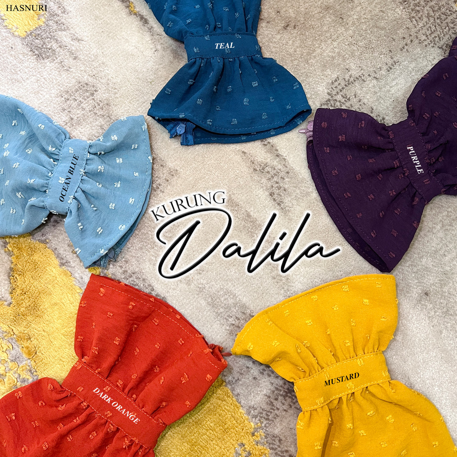 Kurung Dalila - Mustard