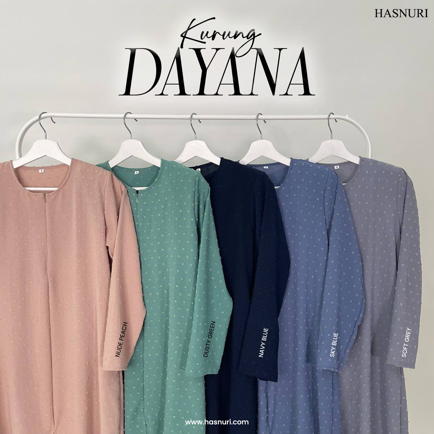 Kurung Dayana - Soft Grey