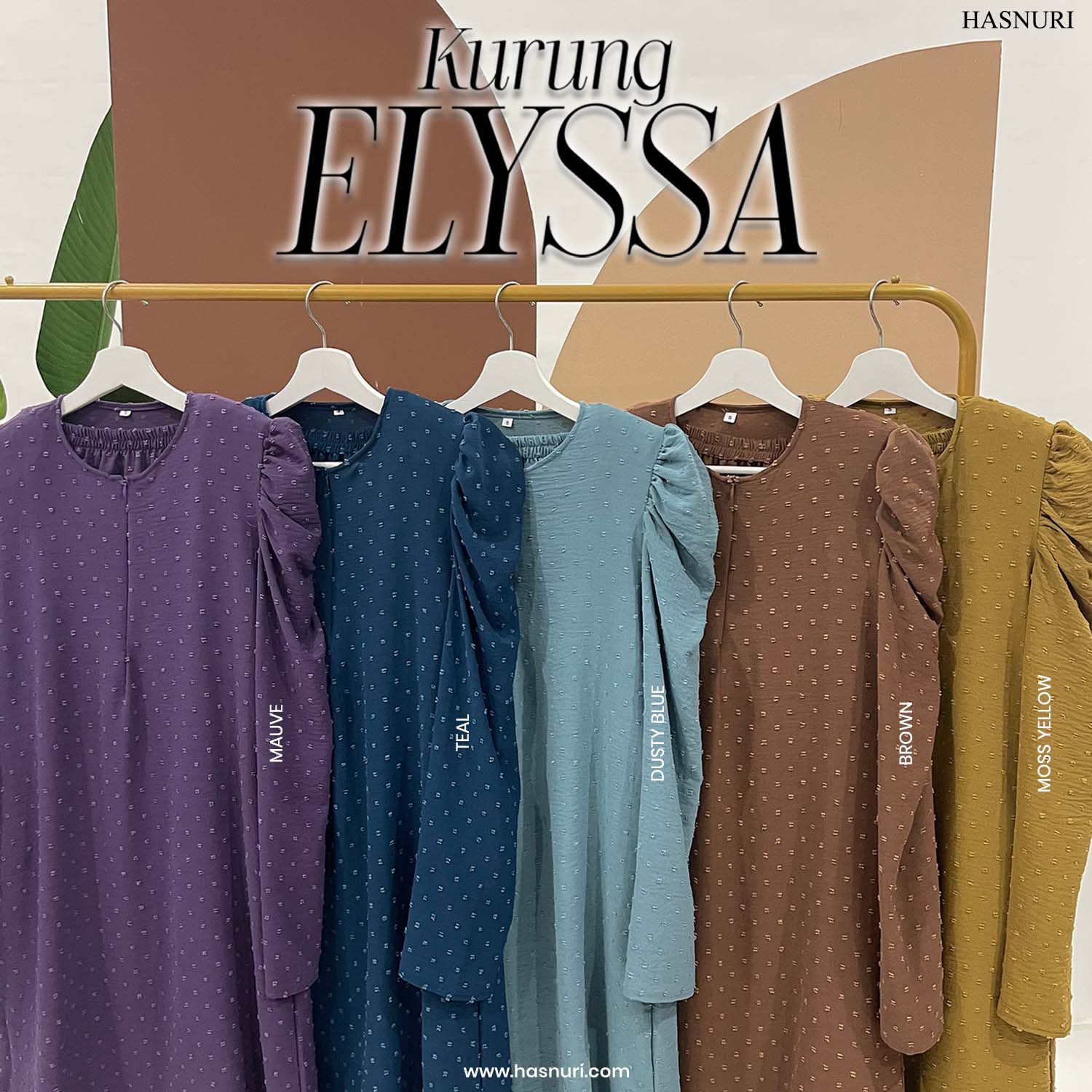 Kurung Elyssa - Moss Yellow