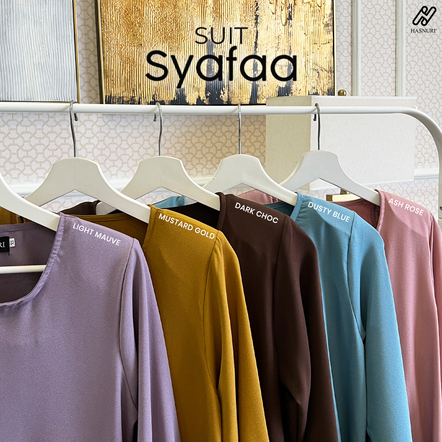 Suit Syafaa - Mustard Gold