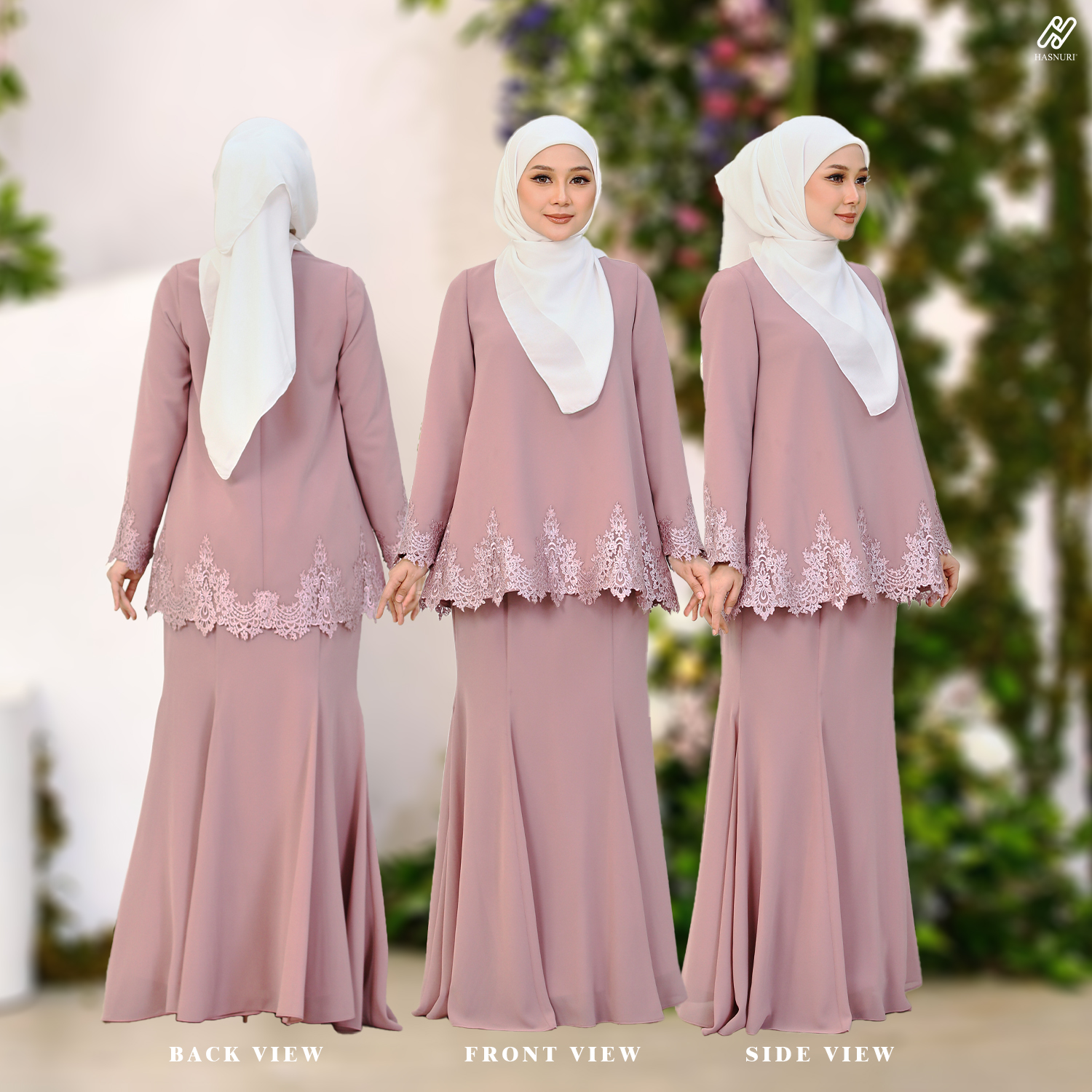 Kurung Princess Amora - Berry Pink