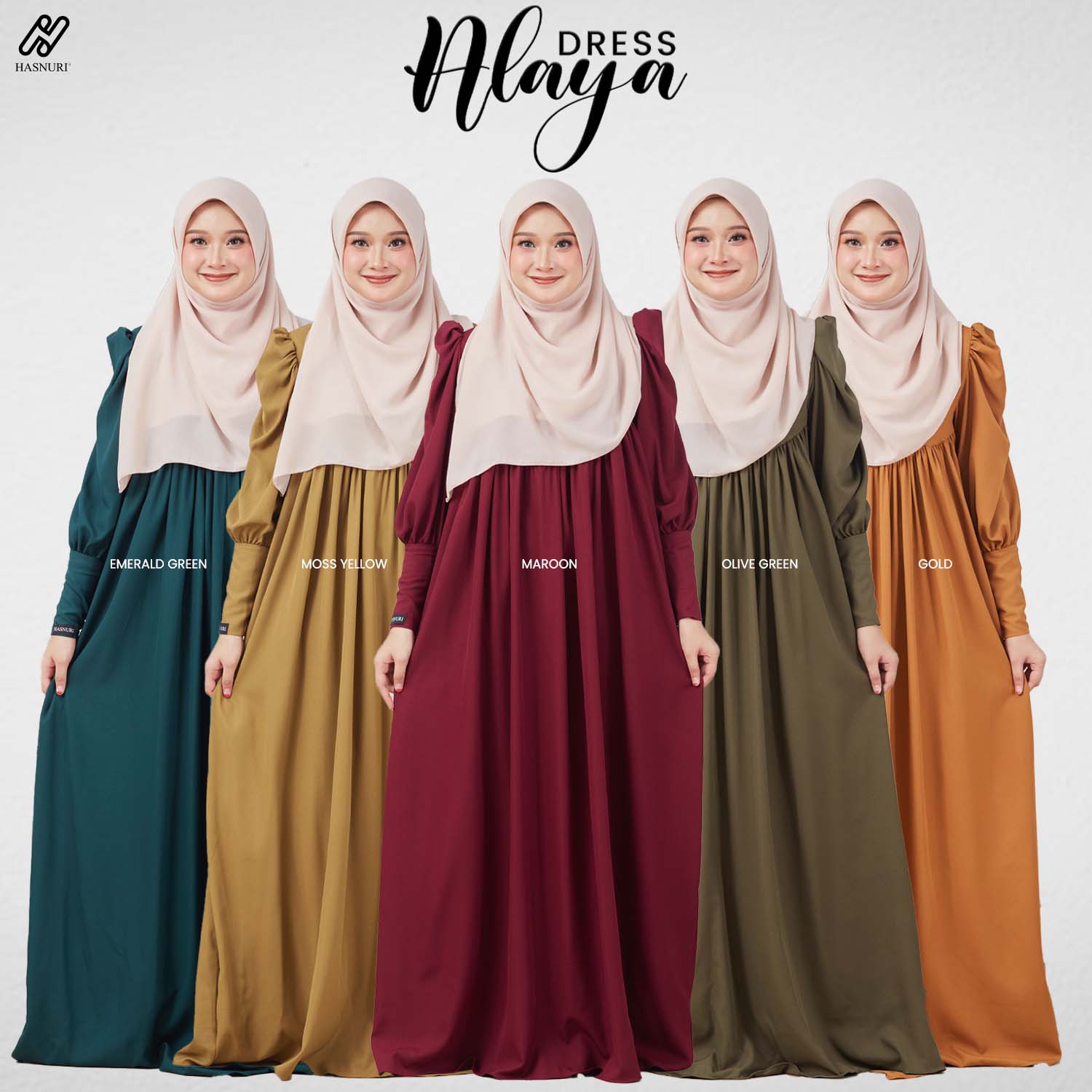 Dress Alaya - Maroon
