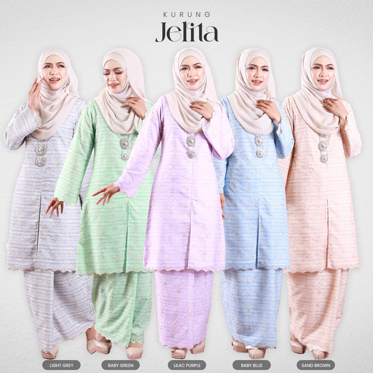 Kurung Jelita - Lilac Purple