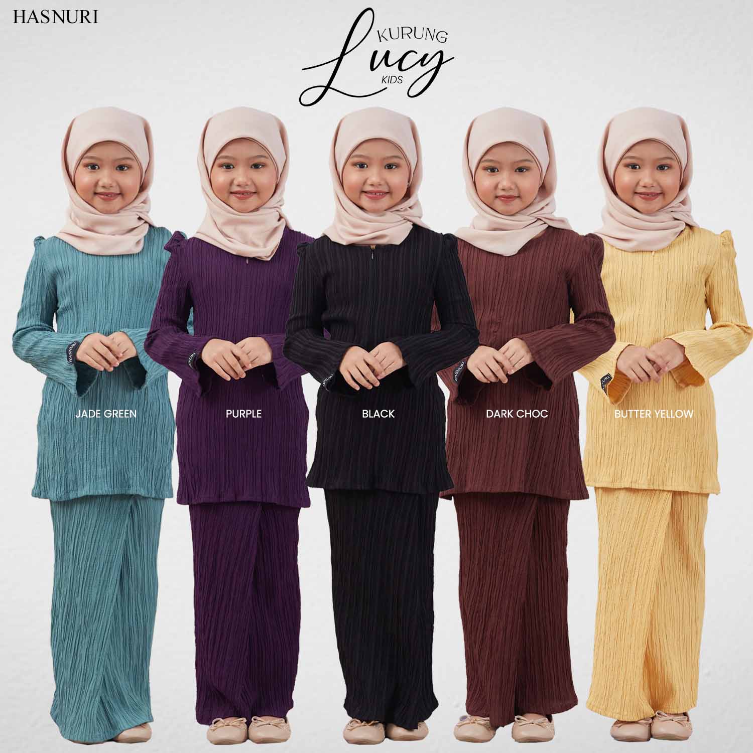 Kurung Lucy Kids - Purple