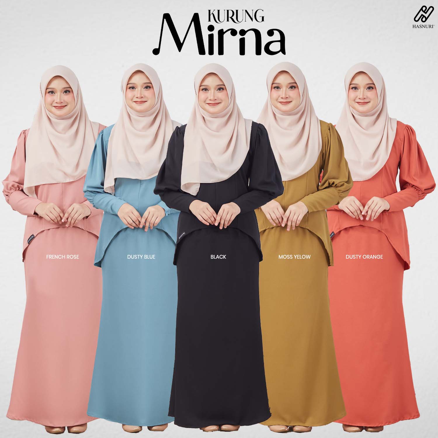 Kurung Mirna - Moss Yellow