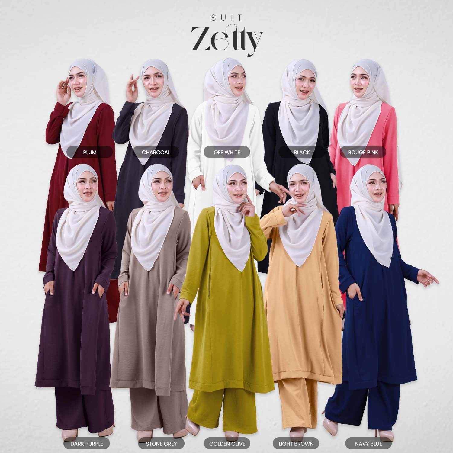 Suit Zetty - Navy Blue