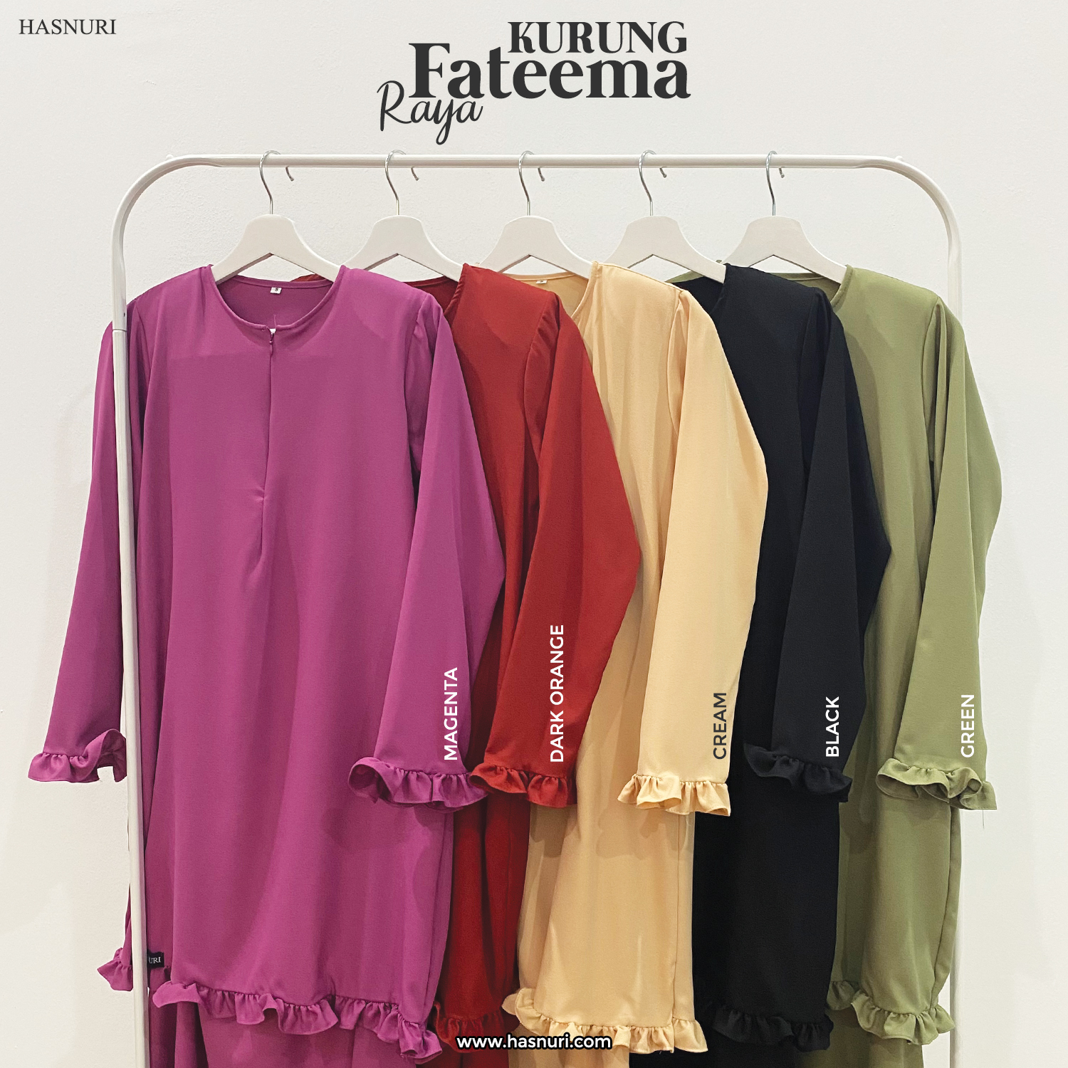 Kurung Fateema - Cream