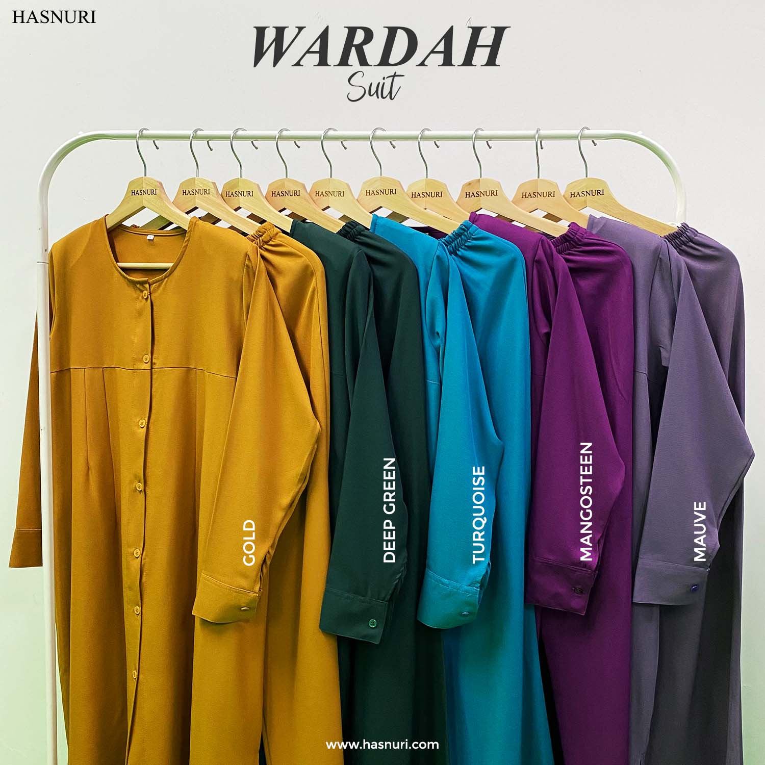 Suit Wardah - Mauve