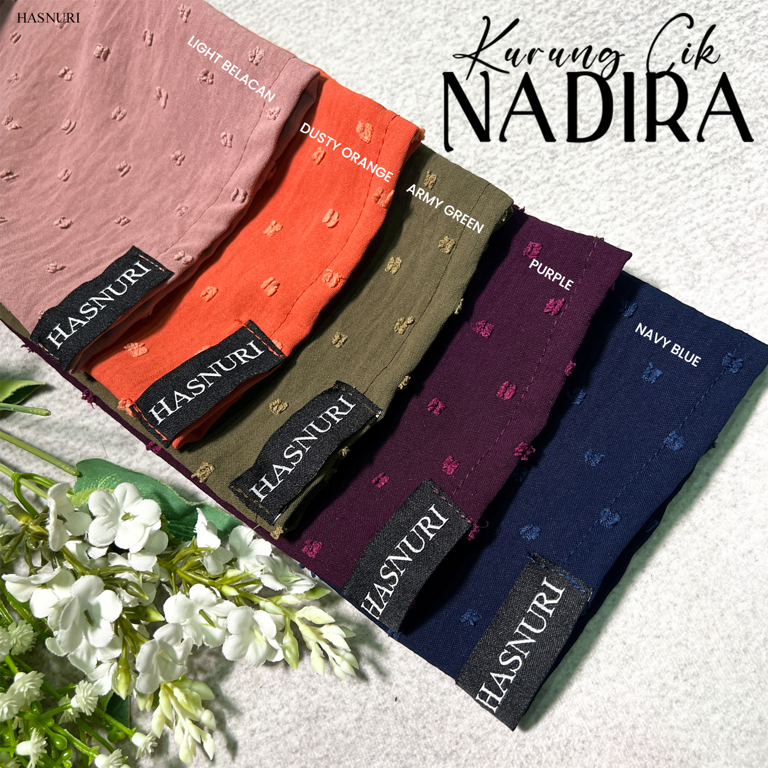 Kurung Cik Nadira - Army Green