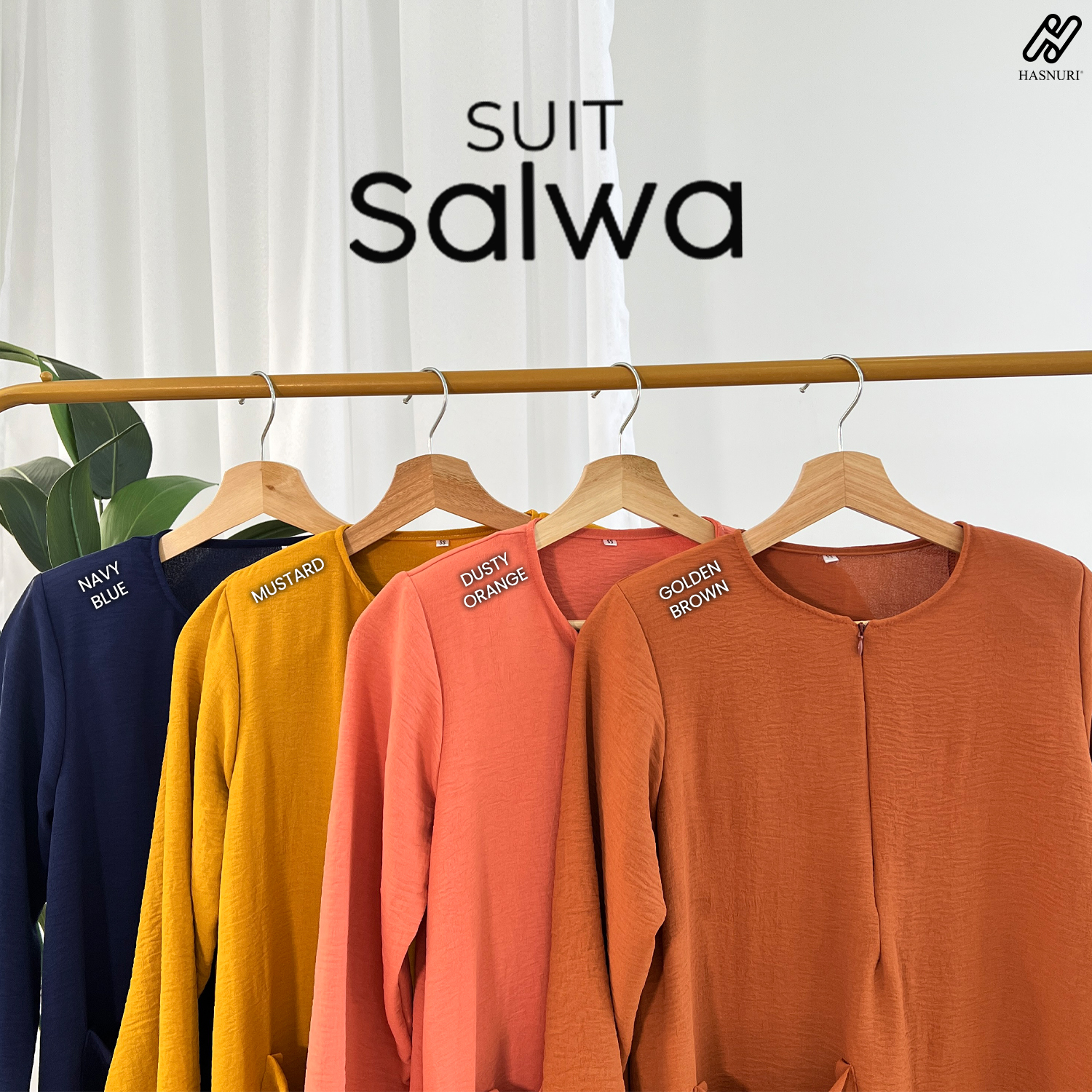 Suit Salwa - Golden Brown