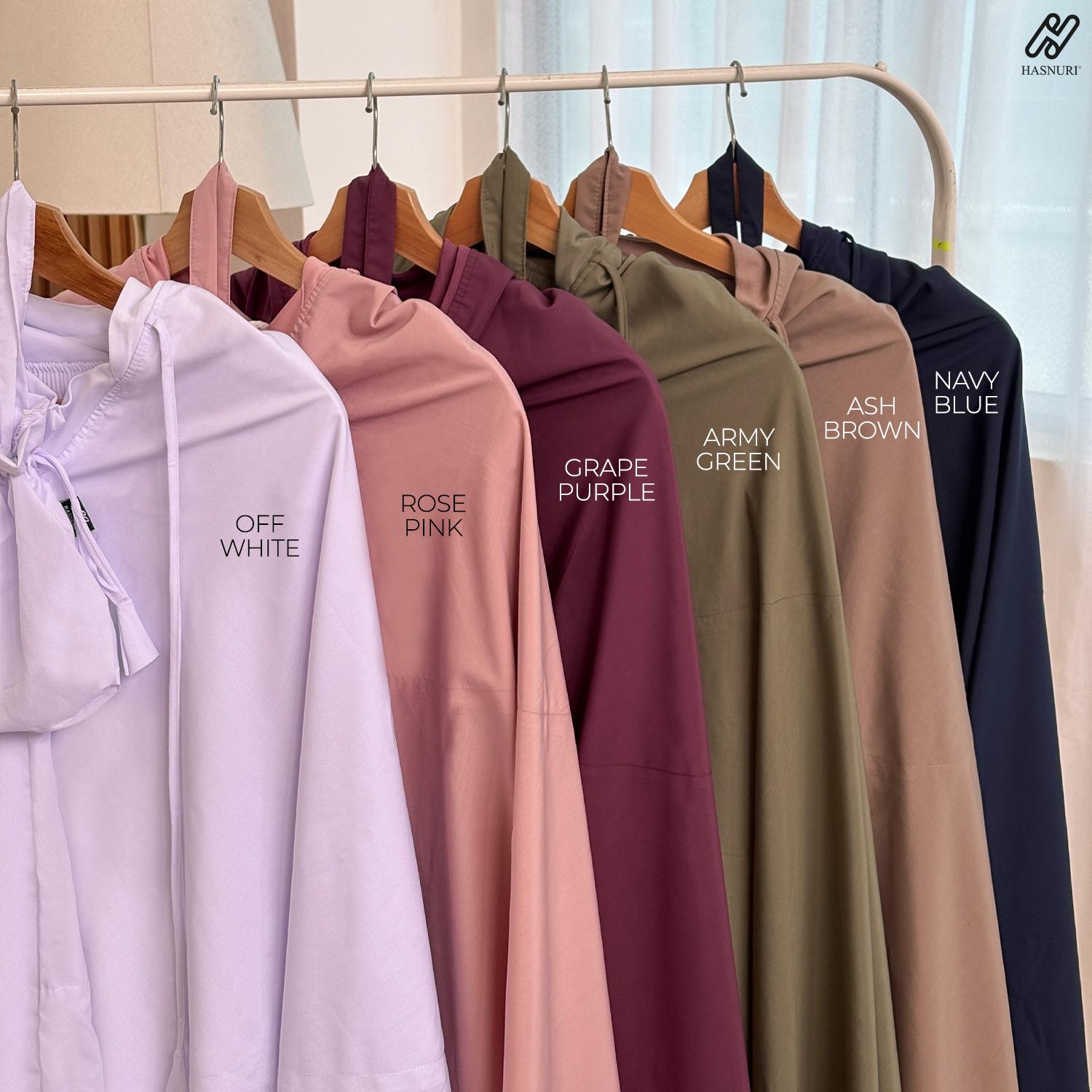 Telekung Hajar - Grape Purple