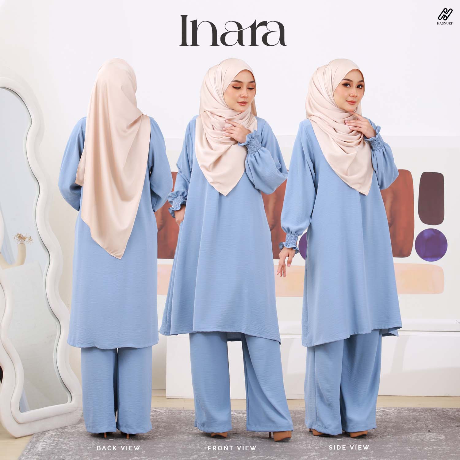 Suit Inara - Ash Blue