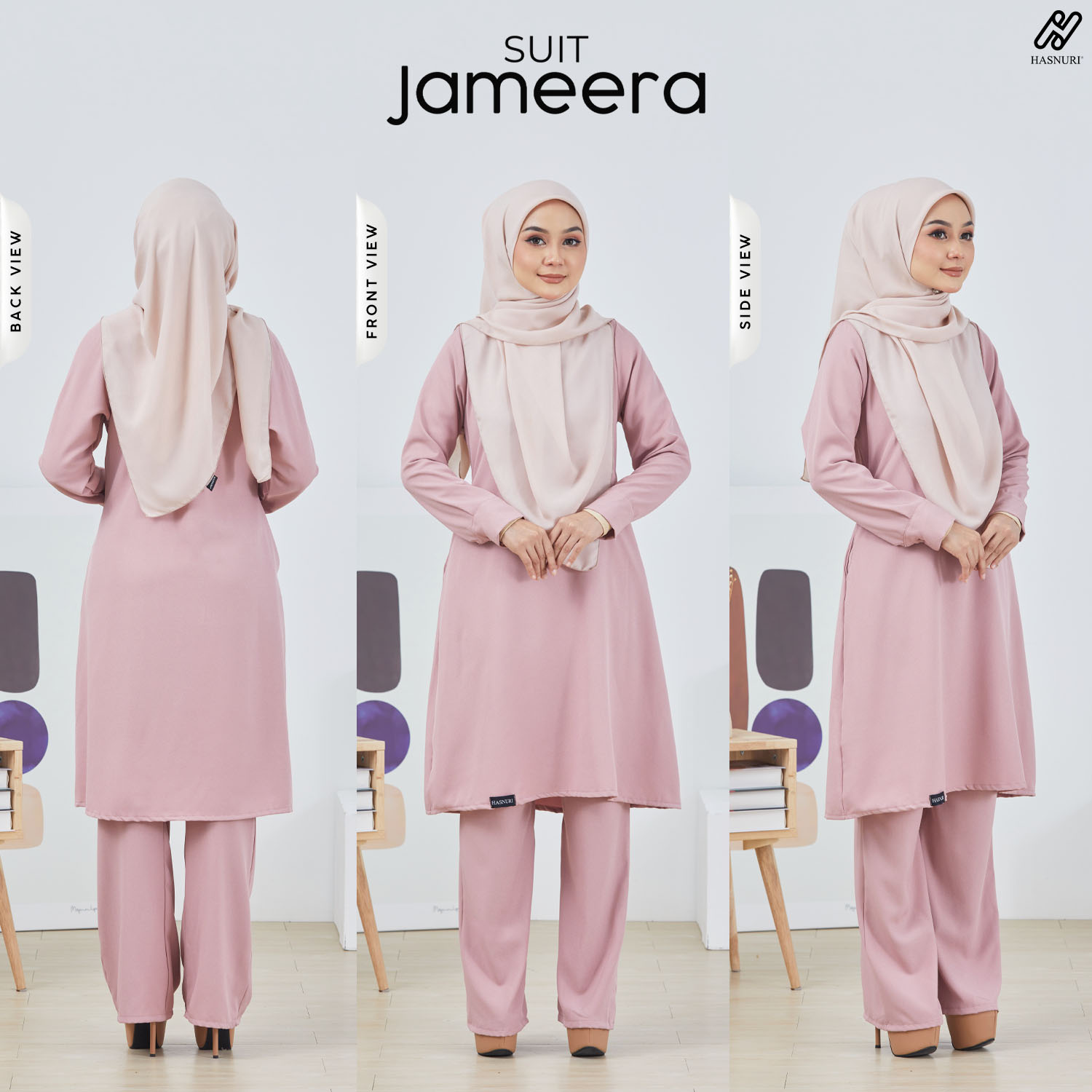 Suit Jameera - French Rose