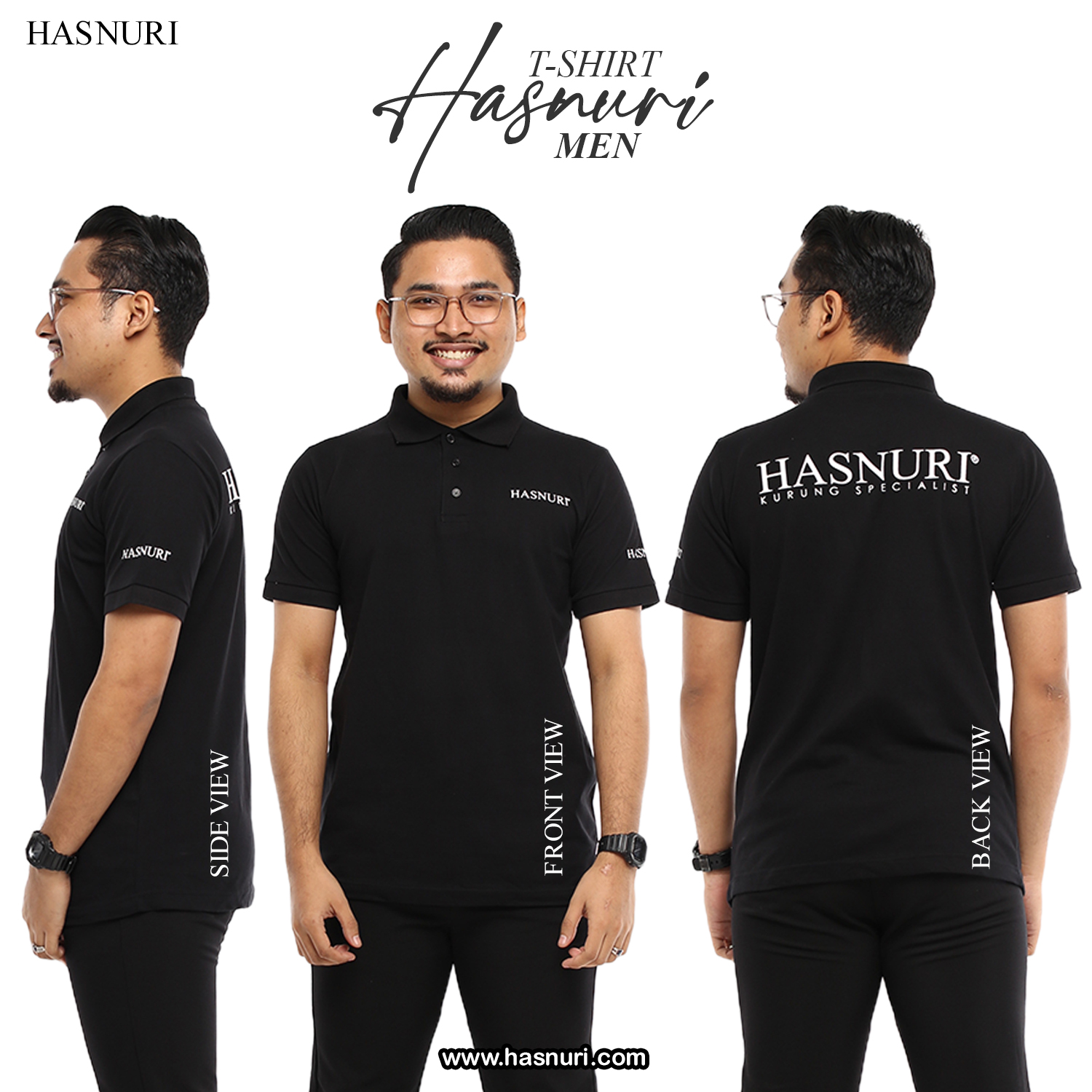 T-shirt Hasnuri Men - Black