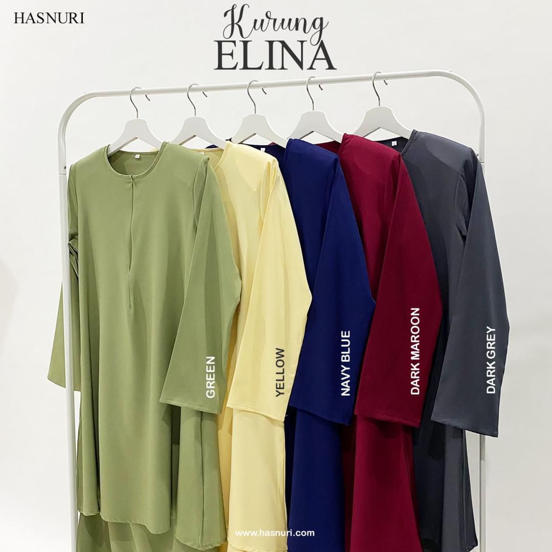 Kurung Elina - Dark Maroon